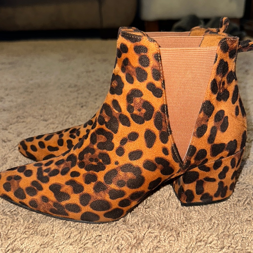 Leopard booties